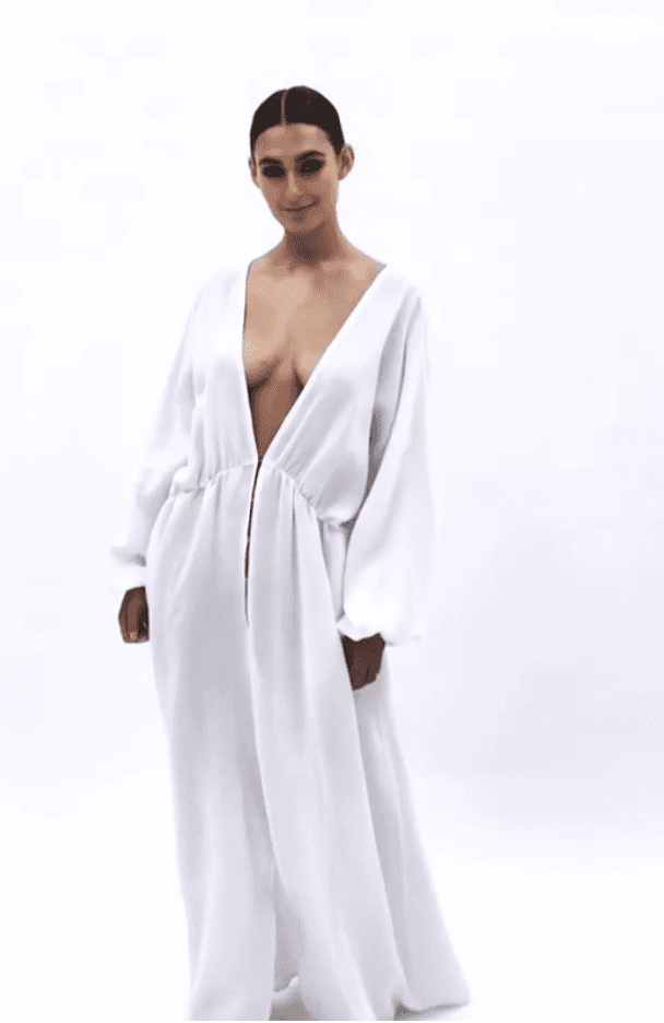 Natalie Rolt Ezra Gown Nude Size 8 photo 2