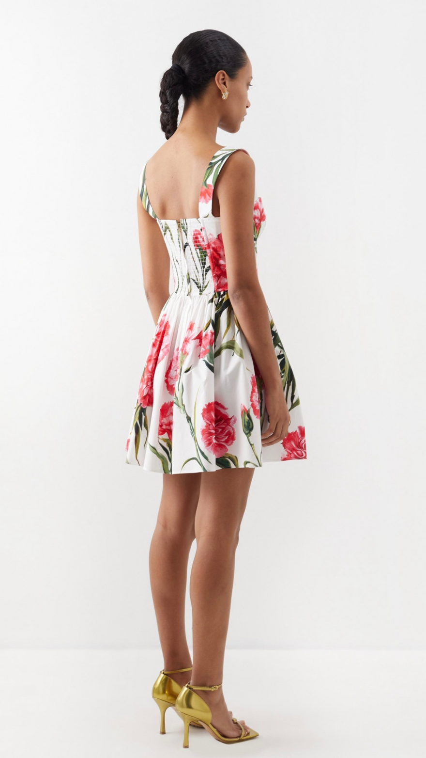 Dolce & Gabbana Carnation Print Poplin Dress photo 2