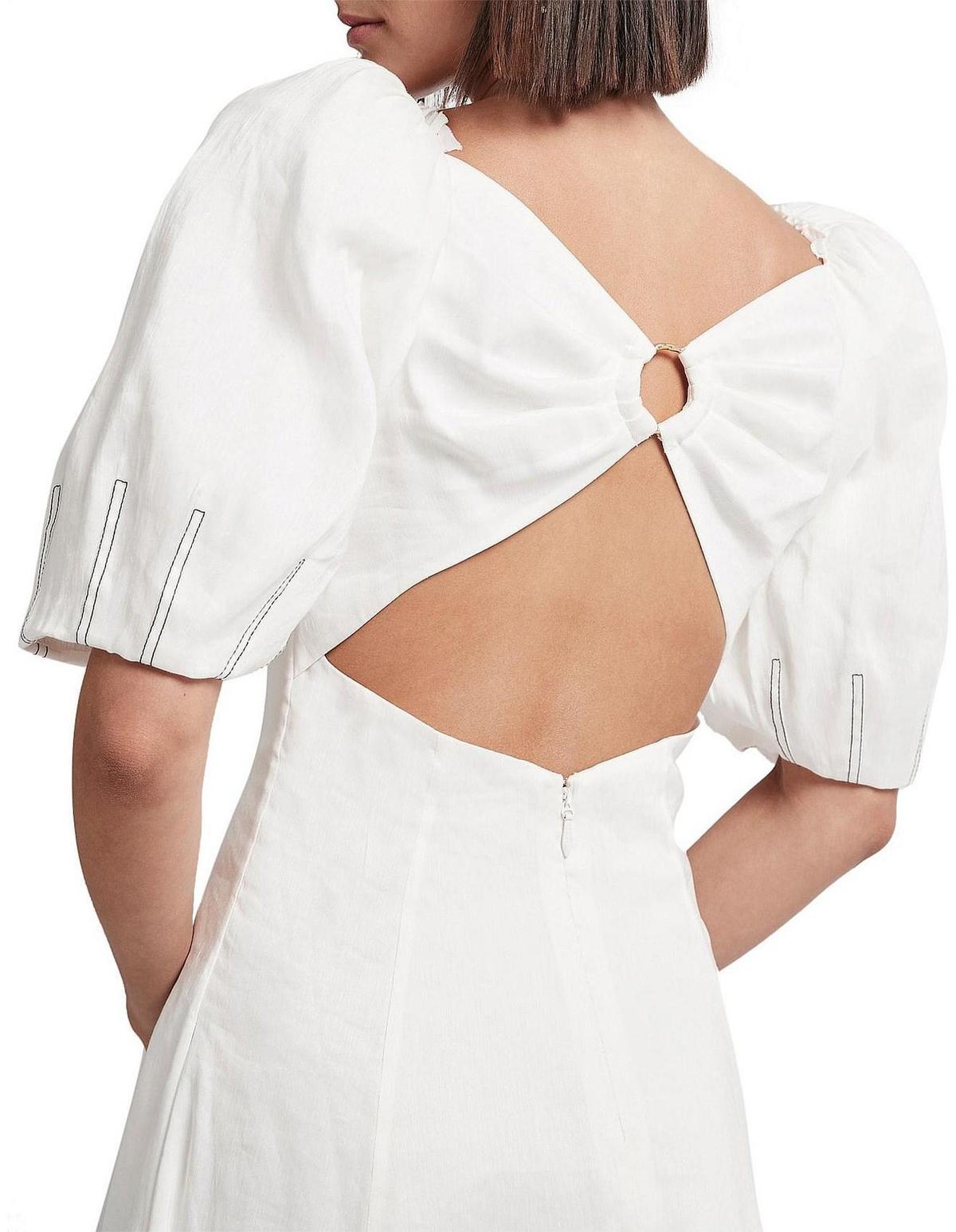 Aje Grove Dress White Size 6 photo 5