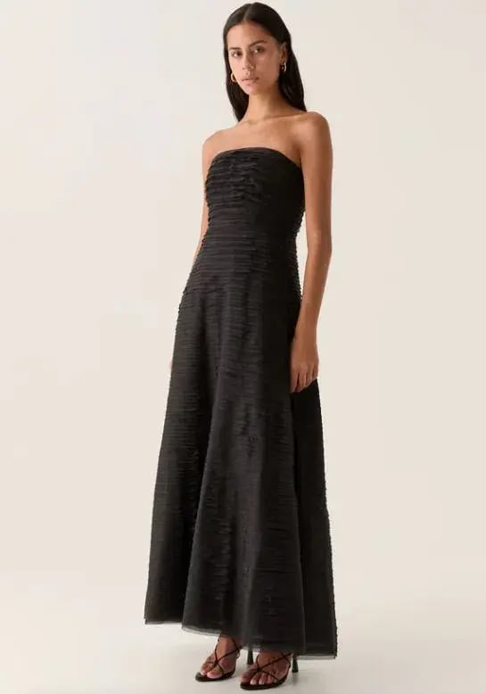 Aje Soundscape Maxi Dress in Black Size 6 photo 2