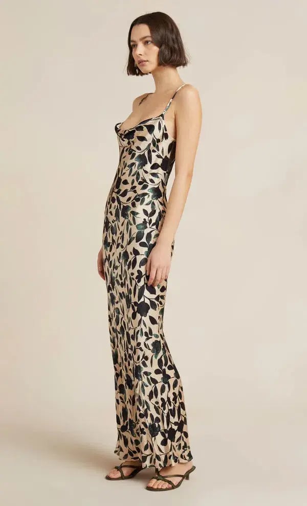 Bec & Bridge Silhouette Vine Maxi Dress Print Size 10 photo 3