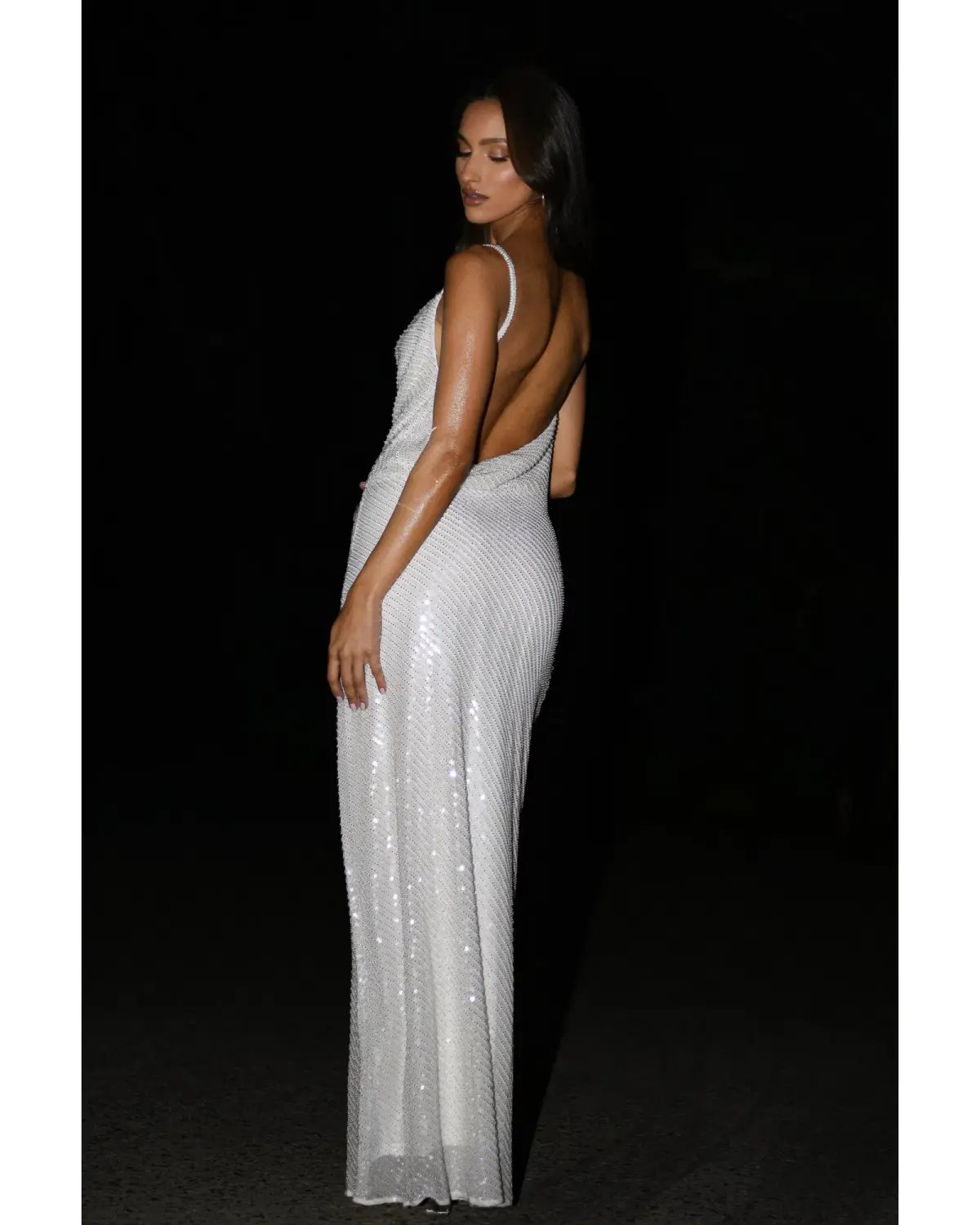 Meshki Marise Sequin Gown White Size XS / AU 8 photo 5