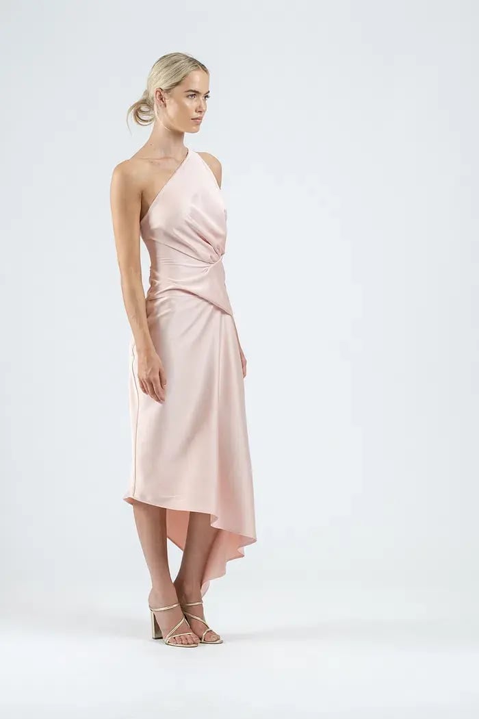 One Fell Swoop Temptation Midi Dress in Sleek Blush Size 10 photo 2