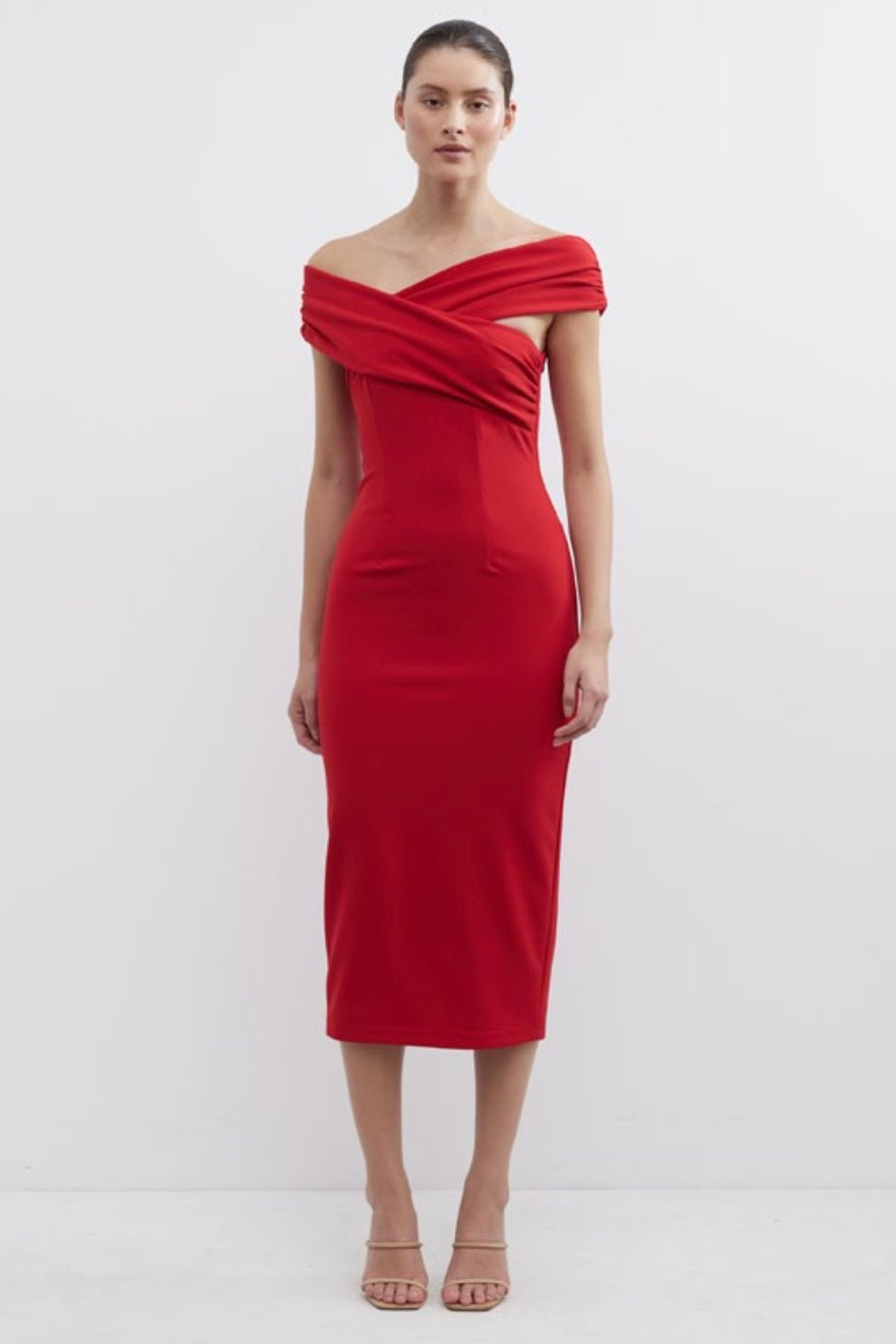 Pasduchas Feliz Midi Dress - Cranberry photo 3