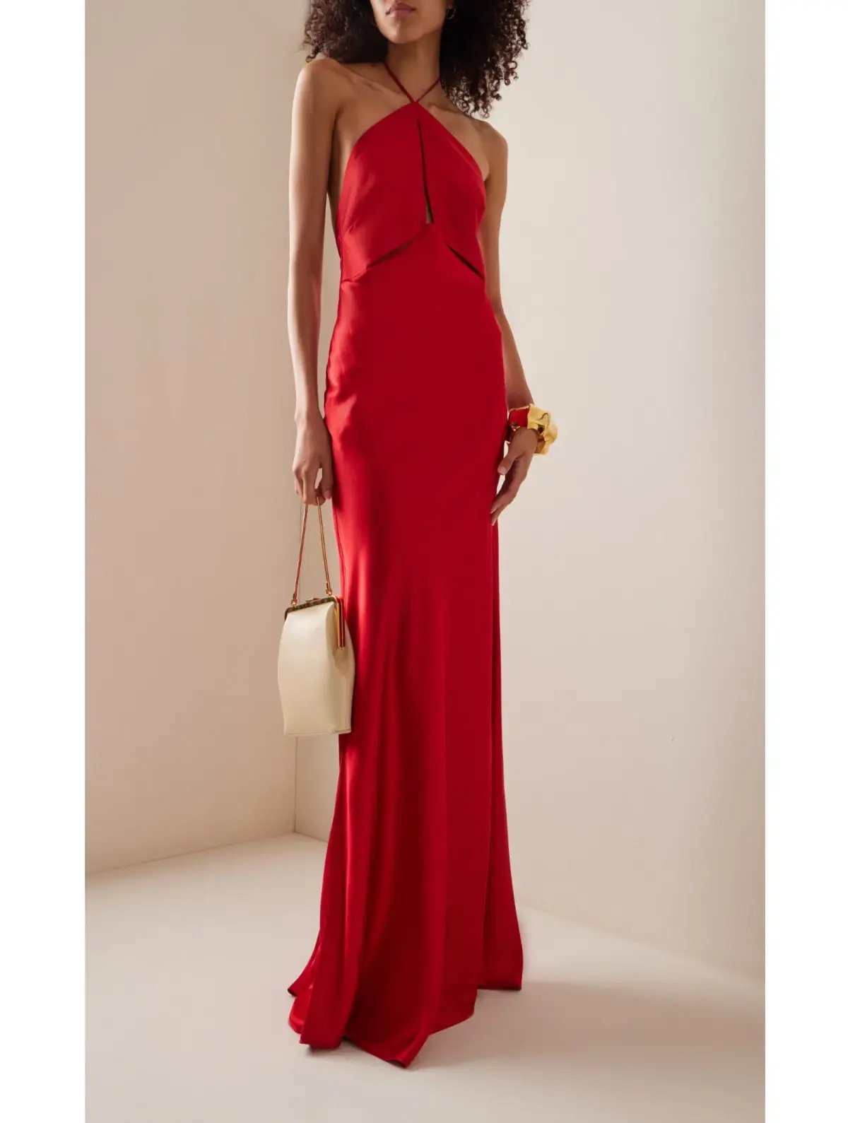 Rachel Gilbert Rozalia Cutout Dress Red Size 8 photo 2
