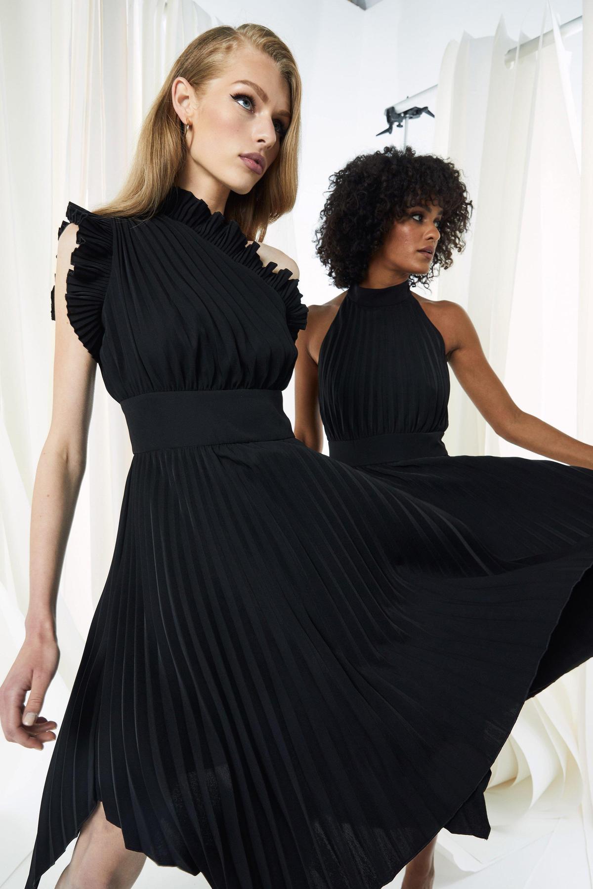 Mossman The Lady Like Midi Dress Black Size 8 photo 3