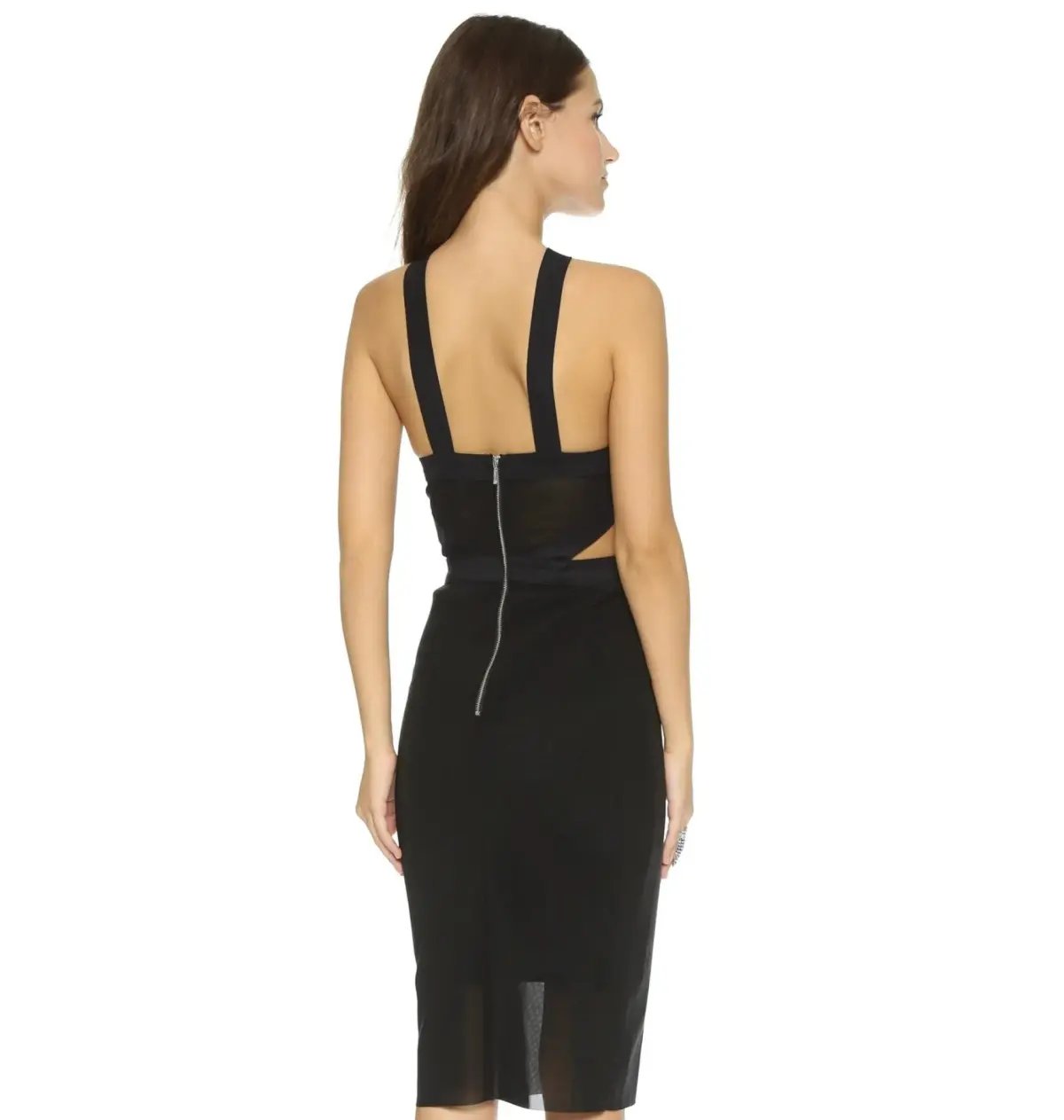 Bec & Bridge Parralle Halter Dress Black Size AU 10 photo 4