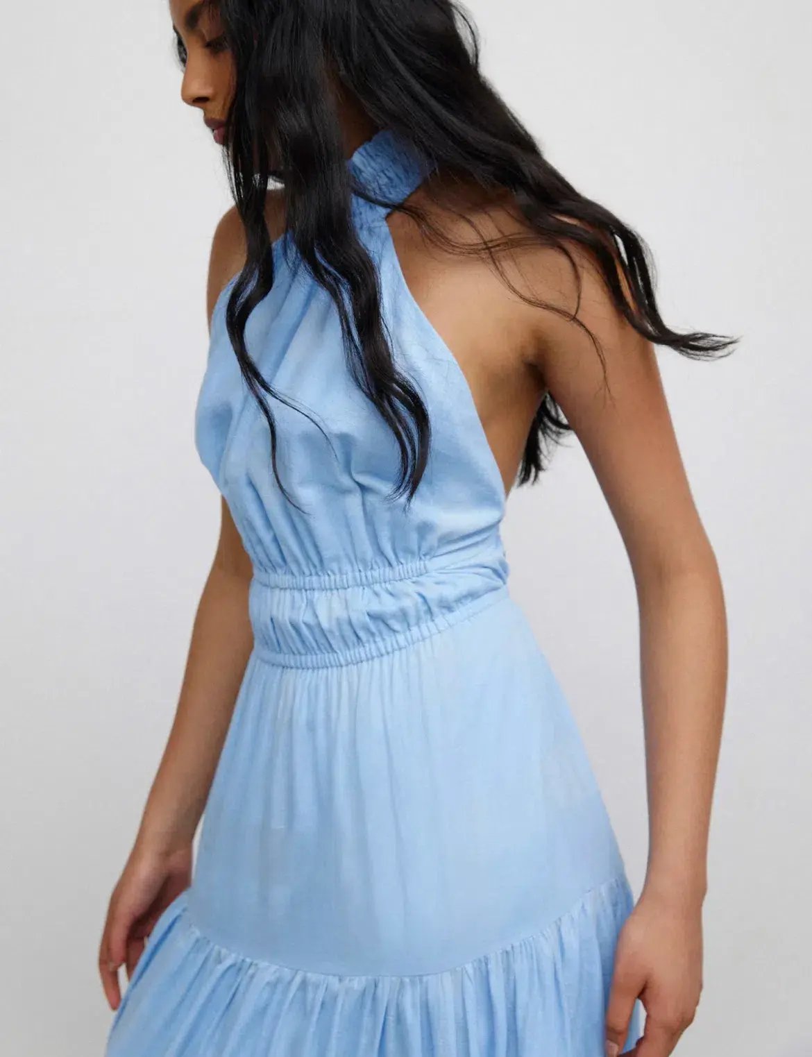 Significant Other Hunter Maxi Dress Blue Size 12 photo 4
