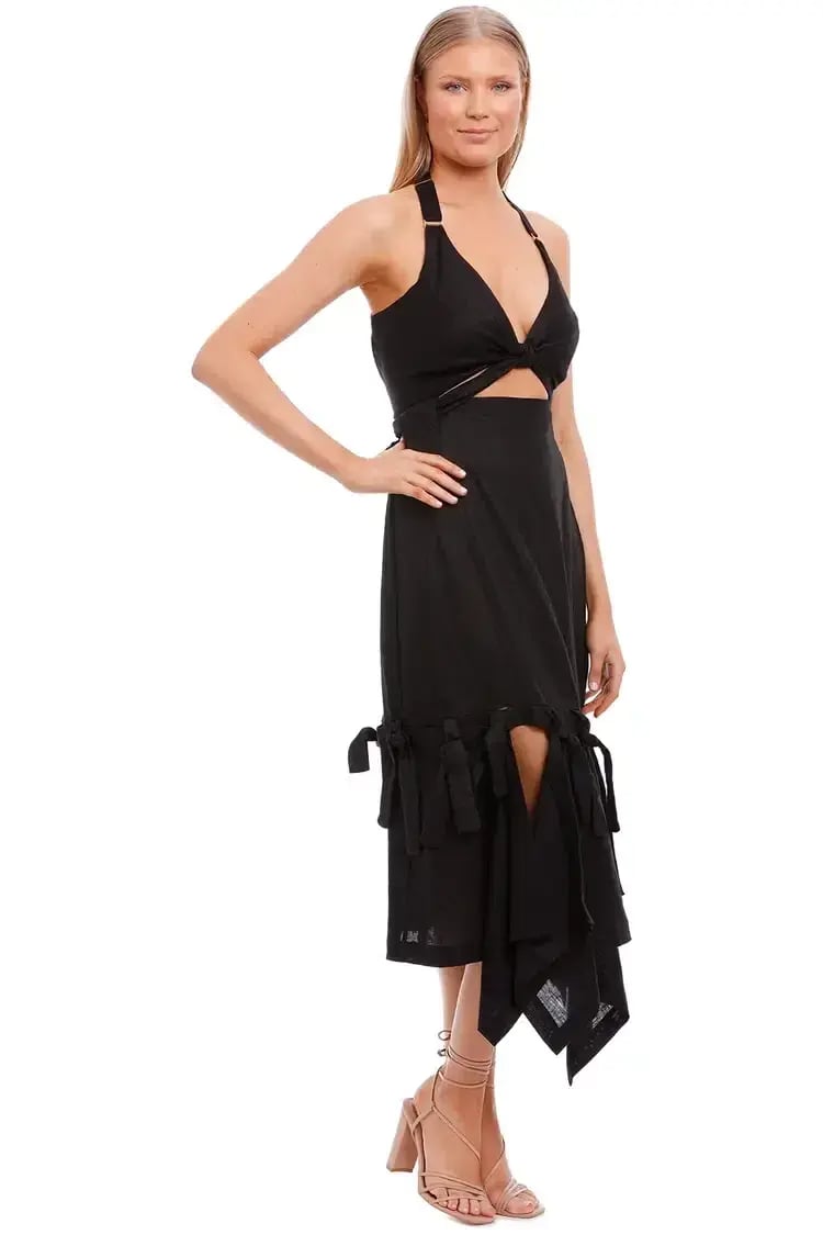 KITX Block System Tie Dress Black Size AU 12 photo 2