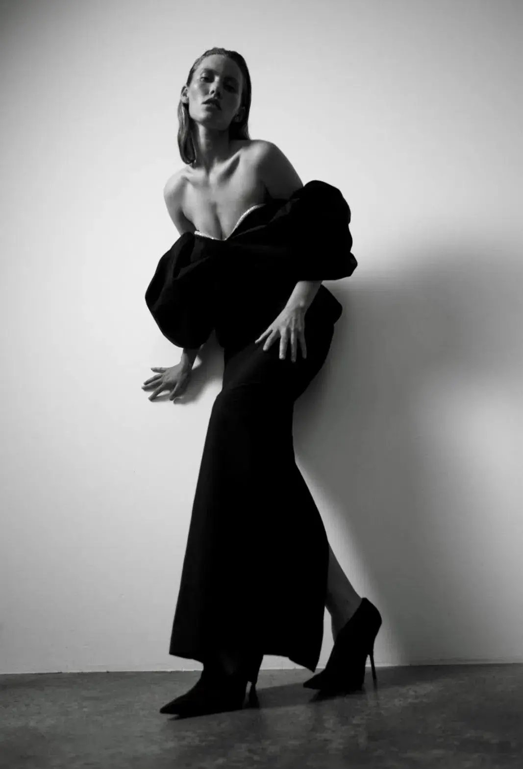 Rachel Gilbert Xavier Gown Black Size 3/AU 12 photo 5