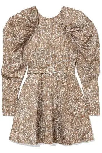 Rotate by Birger Christensen Number 26 Dress Reptile Print Size 34 photo 4