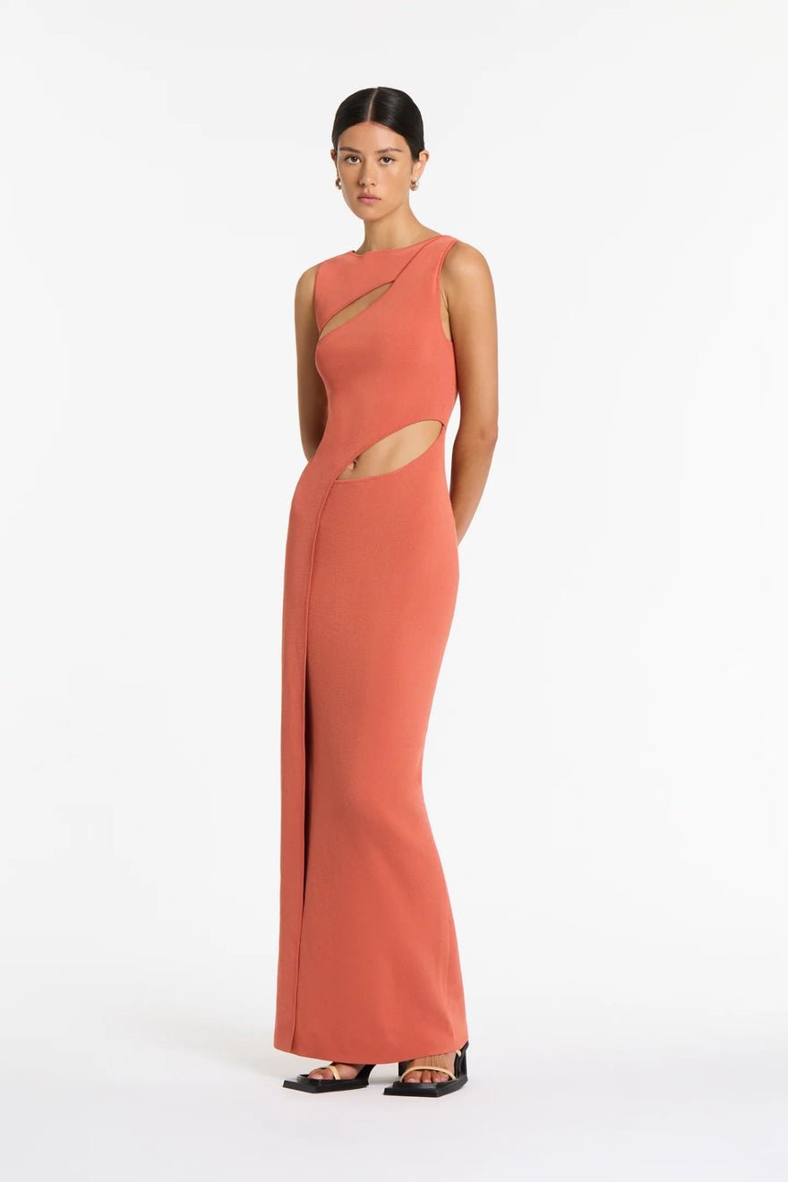 Sir The Label Nadja Cut Out Maxi Dress - Coral photo 4