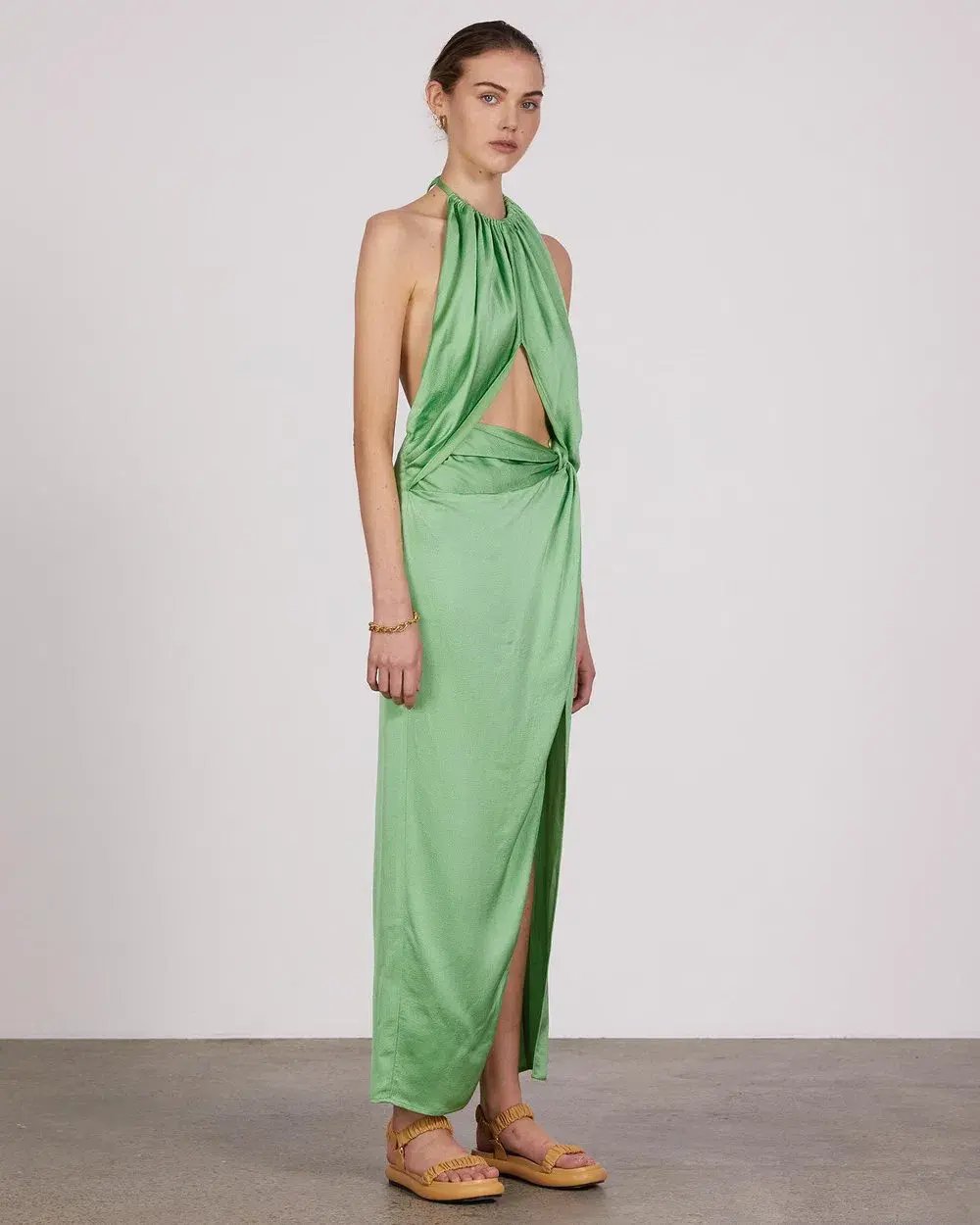Anna Quan Elyse Dress in Apple Green Size 8 photo 3