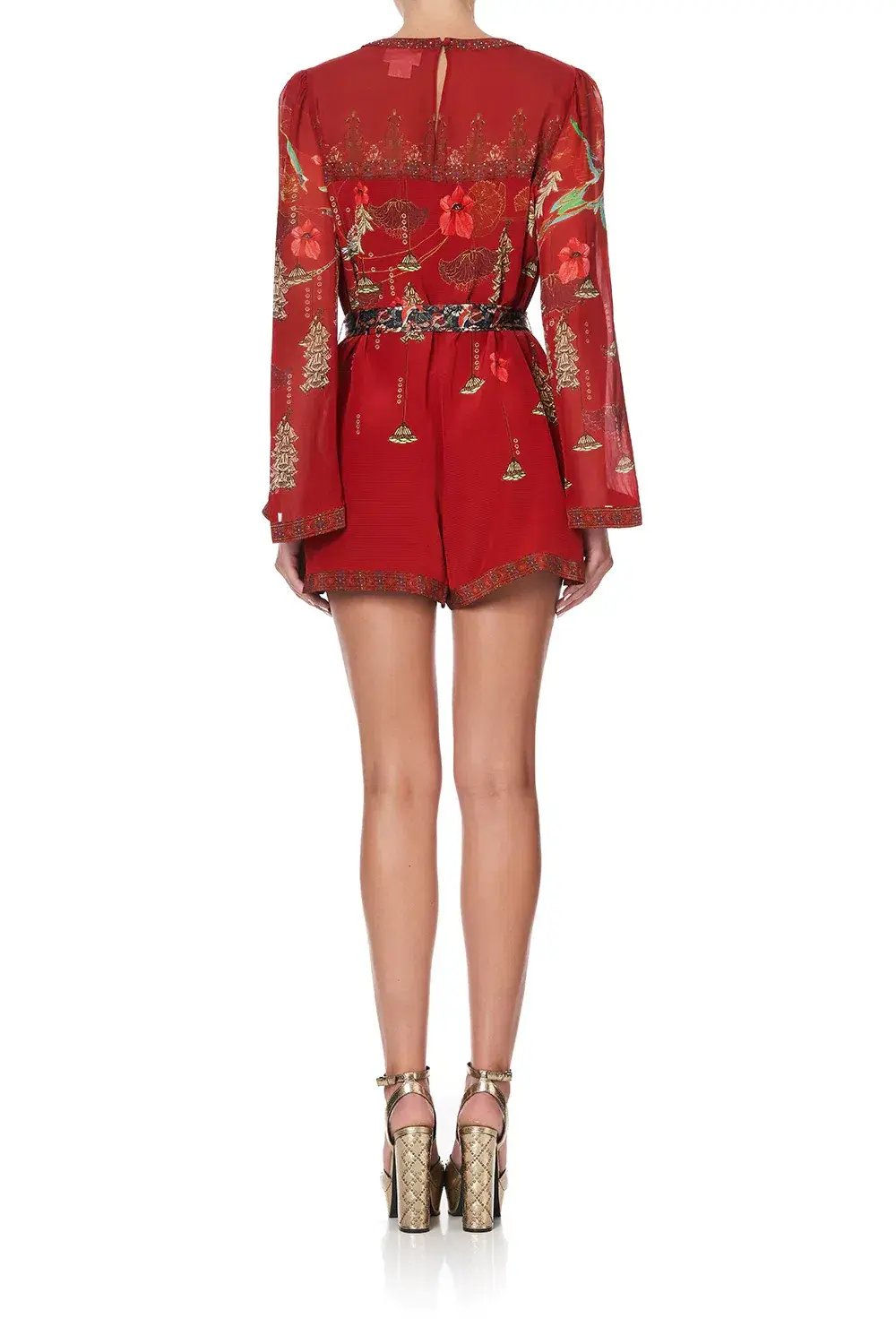 Camilla Panelled Playsuit with Belt Forbidden Fruit Size XS/AU 8 photo 6