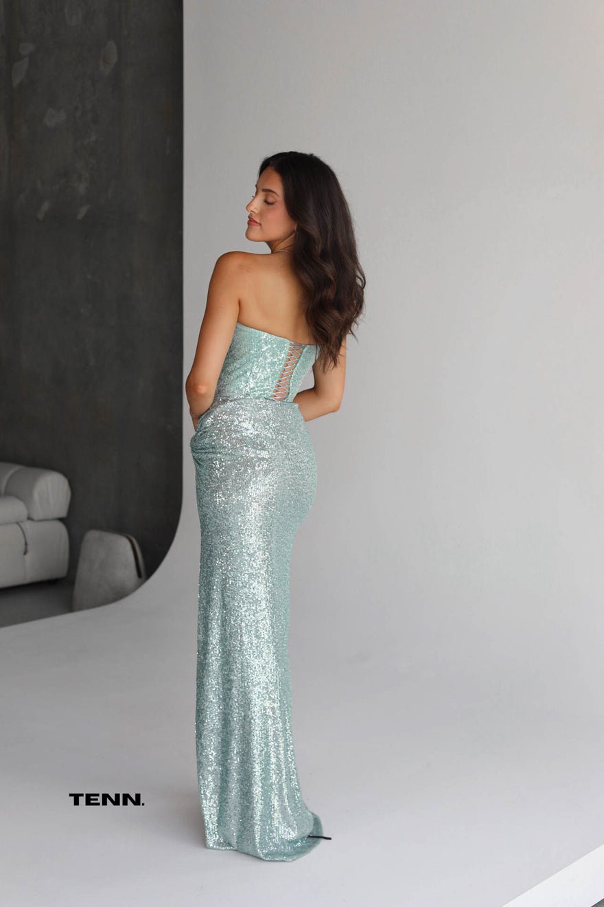 Lia Stublla Chanel Gown - Aqua photo 4