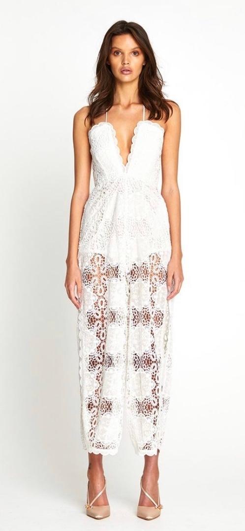 Alice McCall Diamond Veins Jumpsuit in Porcelain in Size 6 photo 4