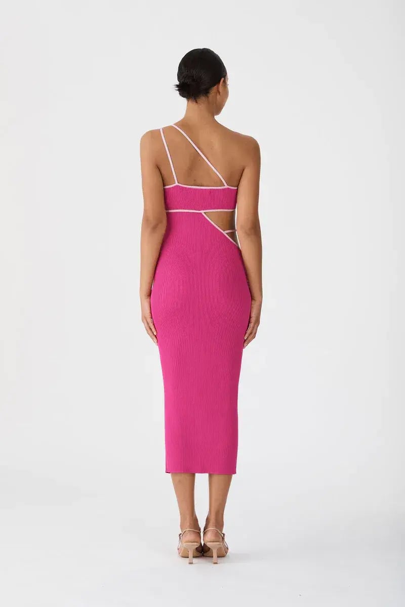 San Sloane Nathalya Midi Dress Pink Size 6 / XS photo 3