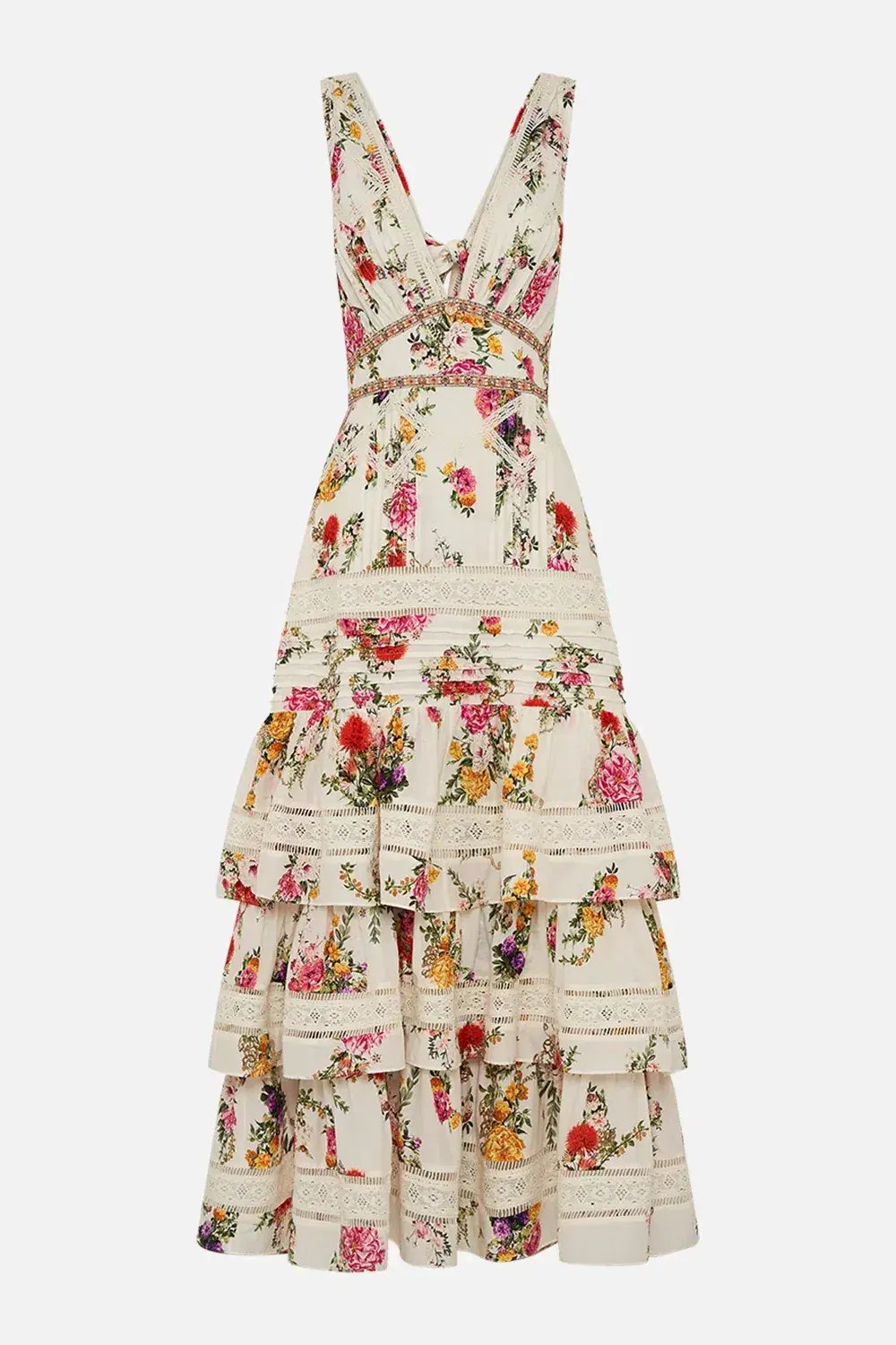 Camilla Tiered Ruffle Hem Dress Egyptian Rose (M/AU 12) photo 3