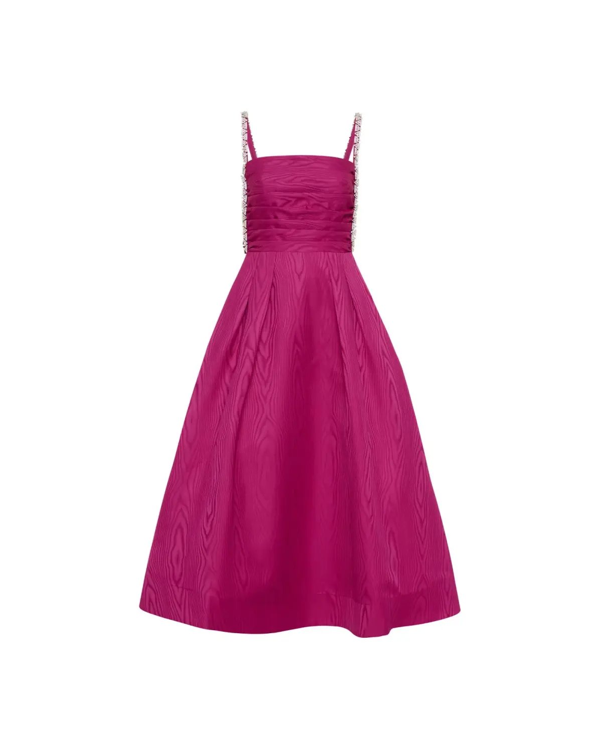 Rebecca Vallance Cynthia Midi Dress Fuchsia Size AU 10 photo 5