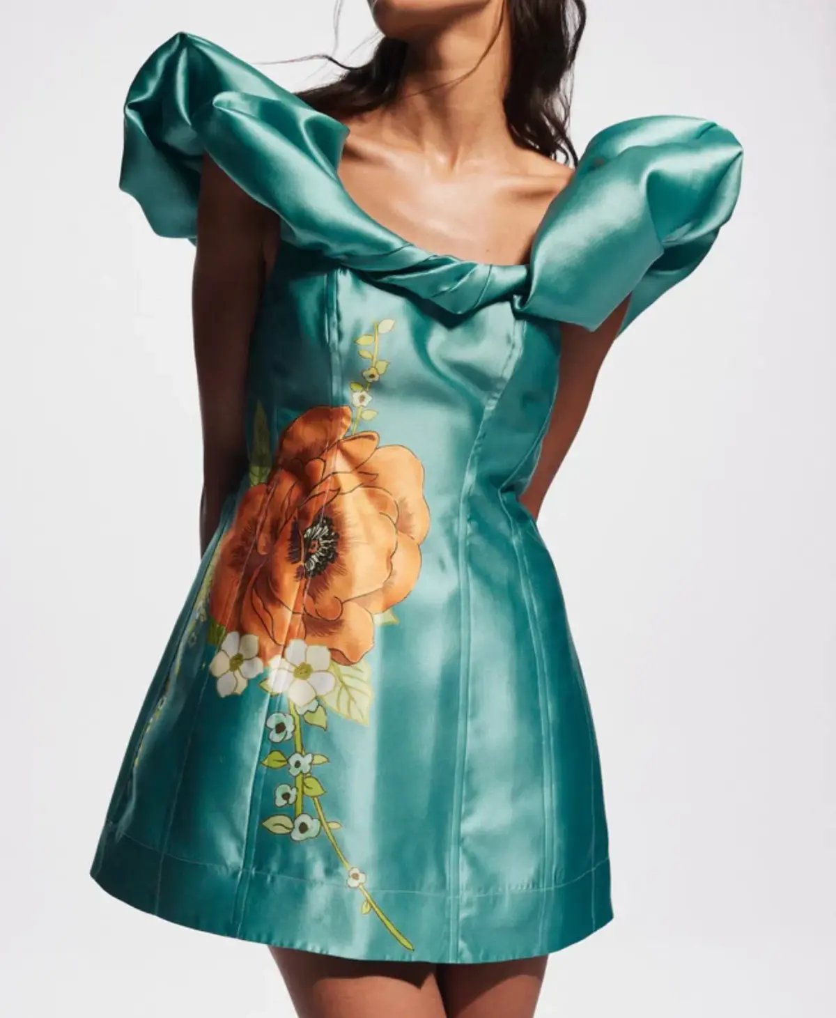 Alemais Regent Jade Mini Dress Floral Size 12 photo 10