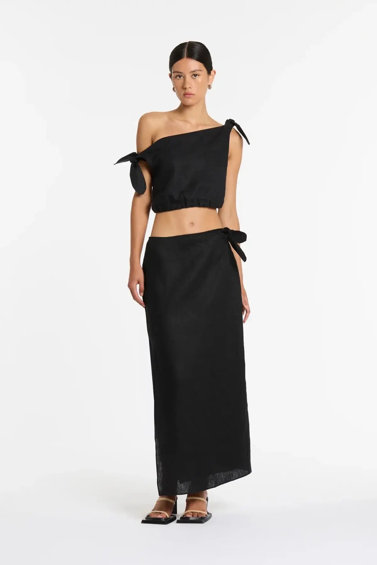 Sir the Label Bettina Top & Skirt Set Black Size 6 photo 4