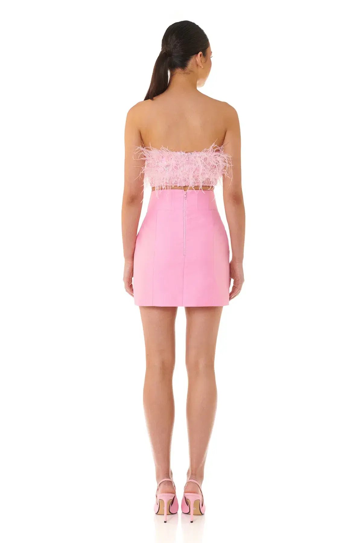 Eliya the Label Heather Top & Simone Skirt Set Pink Size XL / Au 14 photo 2