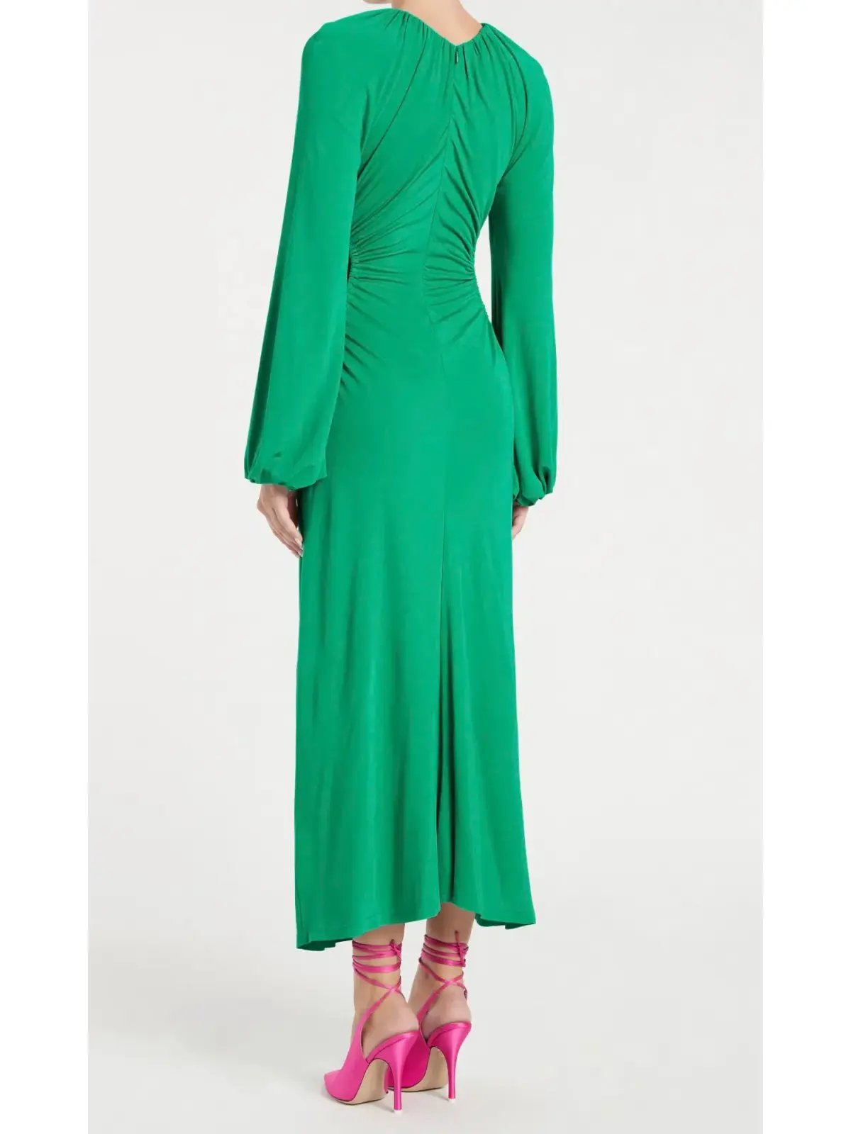 Rebecca Vallance Edie Cut Out Midi Dress in Green Size AU 8 photo 3