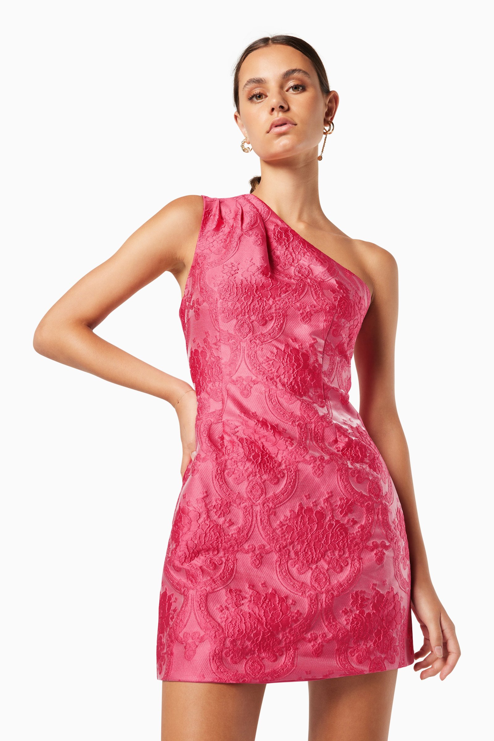 ELLIATT WAVERLEY DRESS - HOTPINK photo 2