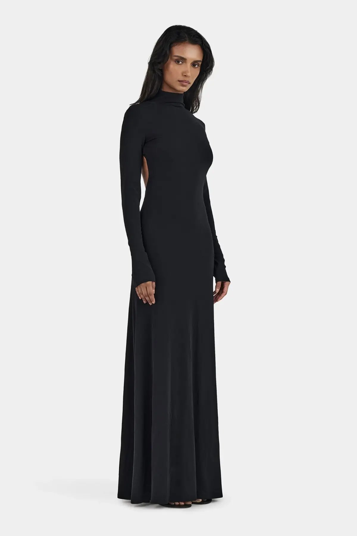 Hansen and Gretel Daphne Maxi Dress Black Size 10 photo 2