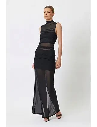 Bianca And Bridgett Ramona Maxi Dress in Black Size 10/L photo 2