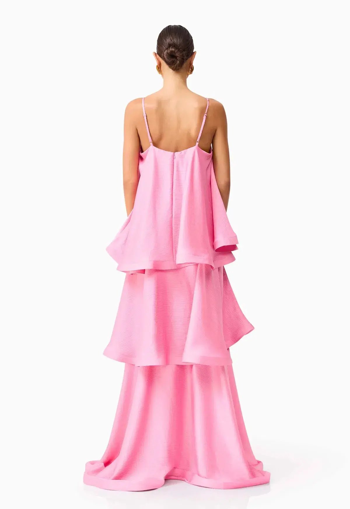 Elliatt Tilly Tiered Maxi Dress in Pink Size XS/ AU 6 photo 3