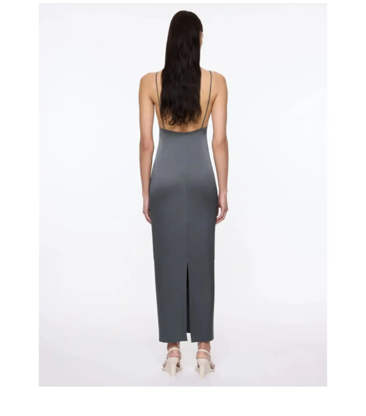Paris Georgia Phoebe Slip Maxi Dress in Slate Size S / AU 8 photo 2