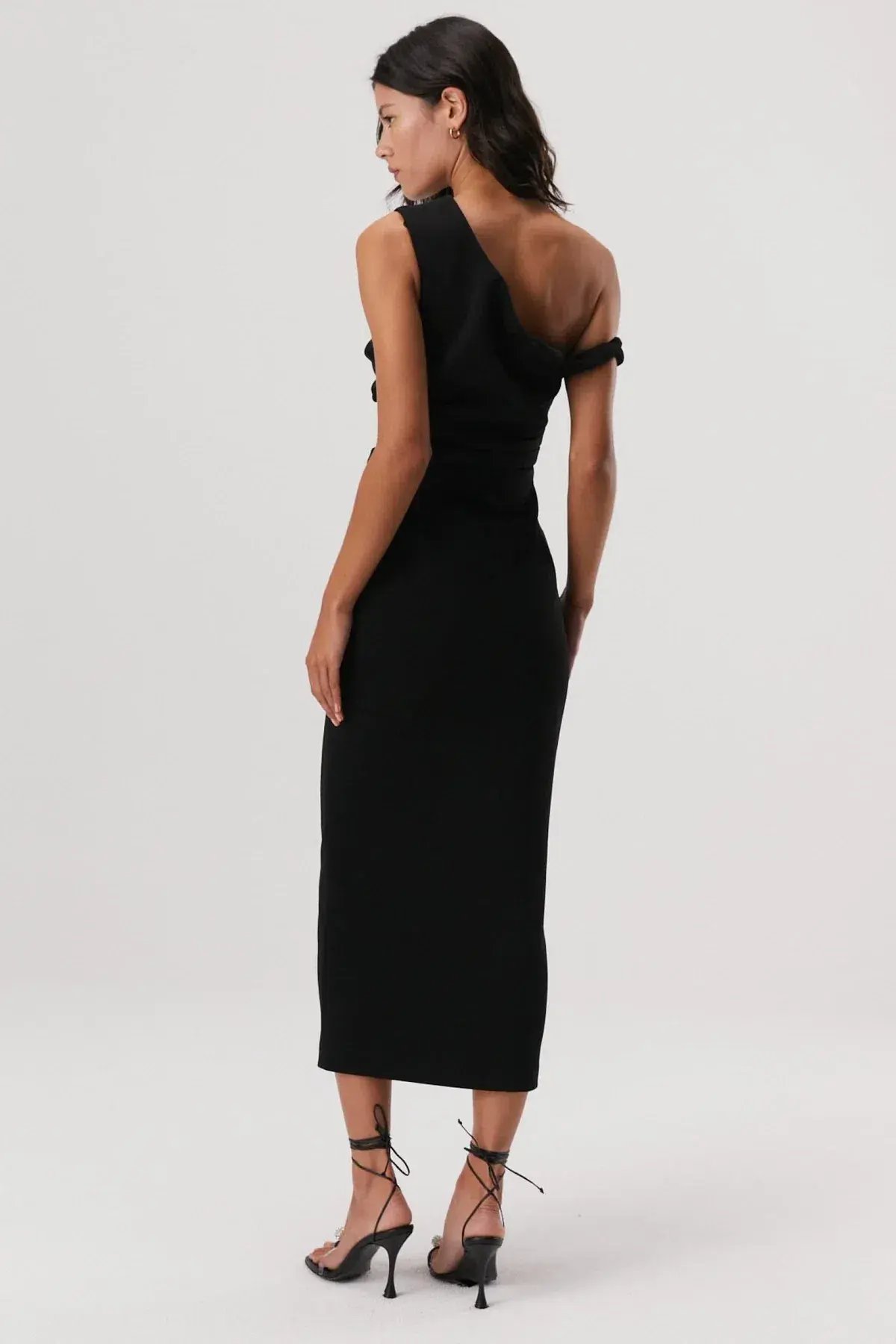 MISHA Alaska Midi Dress Black Size 14/XL photo 3