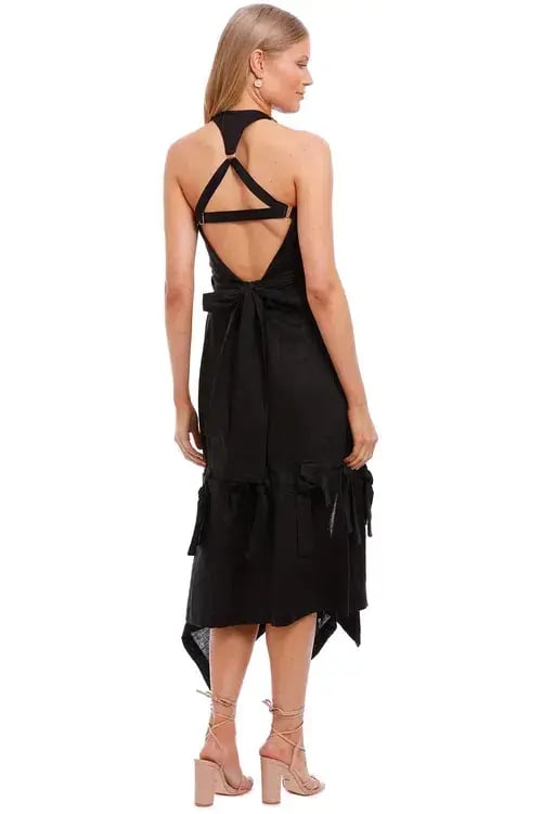 KITX Block System Tie Dress Black Size AU 8 photo 3