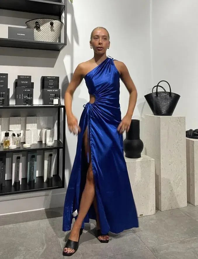 Sonya Moda Nour Maxi Dress Cobalt Blue Size 12 photo 2
