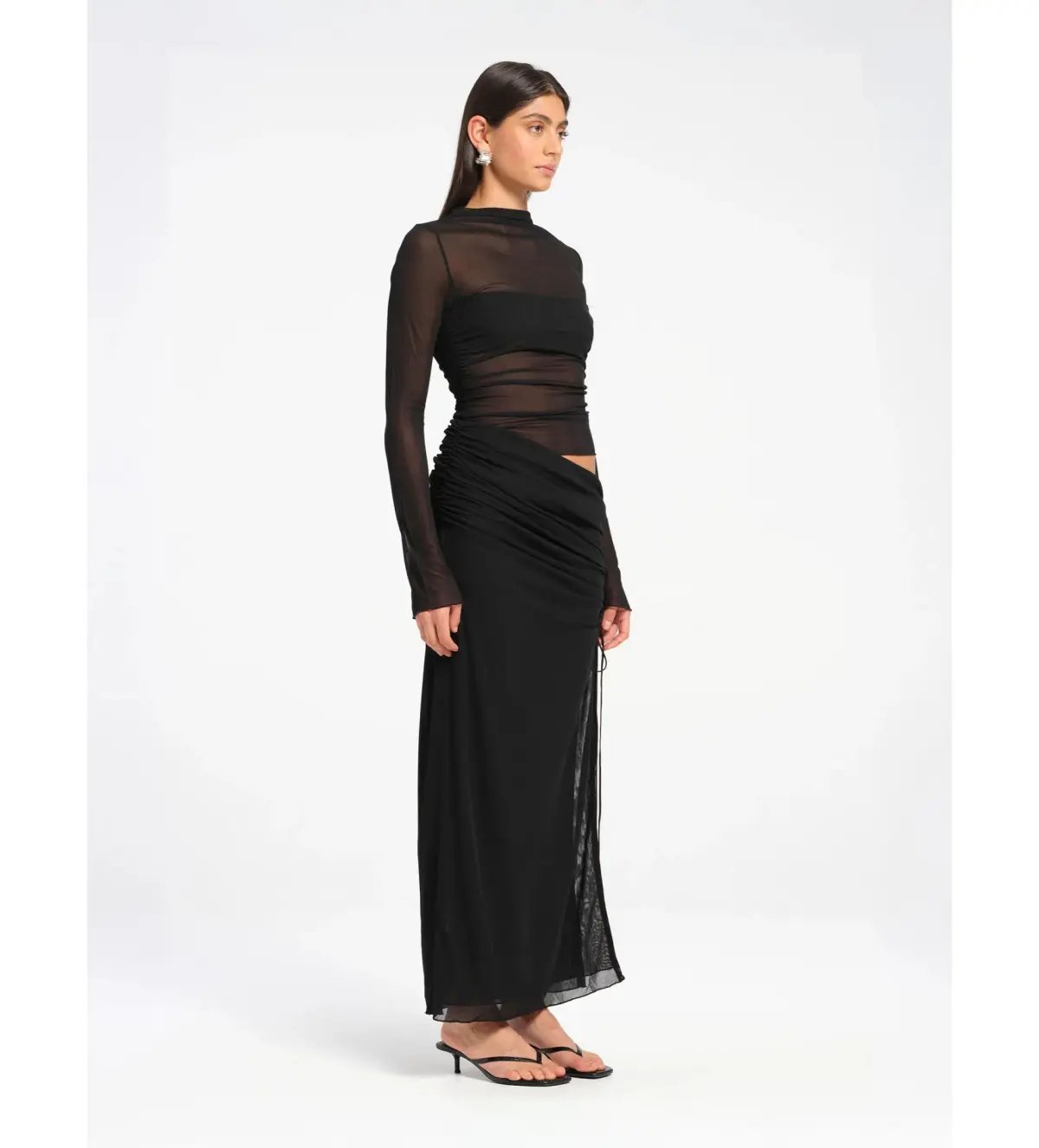 BENNI Mable Maxi Dress Black Size 8 photo 2