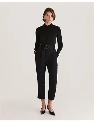 Saba Dharma Belted Slim Pants in Black Size AU 4 photo 6