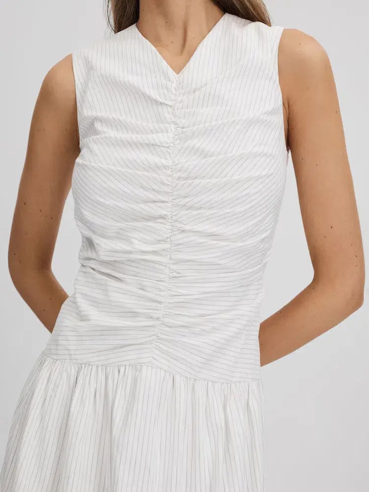 ANNA QUAN Arabella Maxi Dress Taupe Stripe 8 photo 2