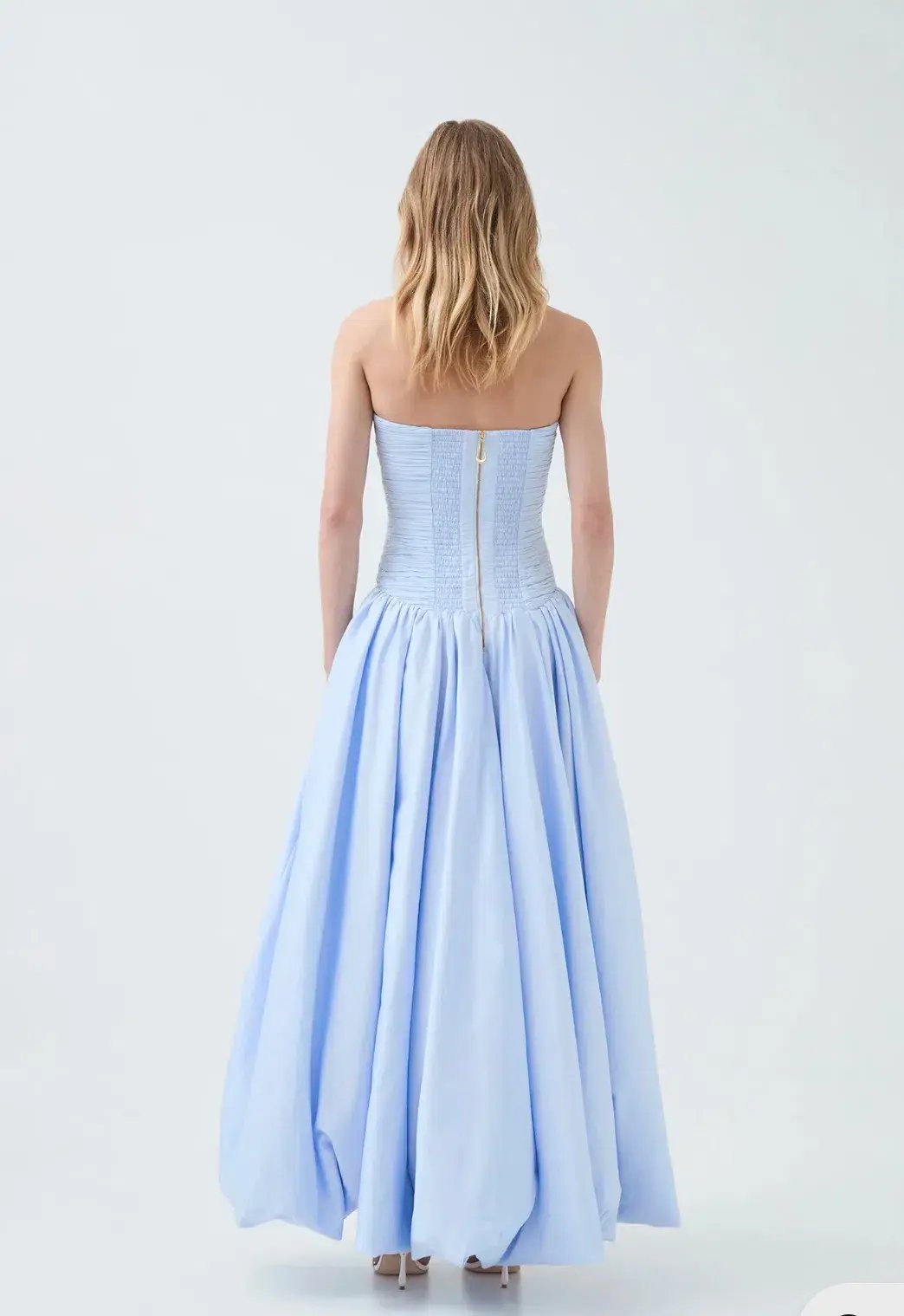 Aje Violette Bubble Hem Maxi Blue Size AU 6 photo 3