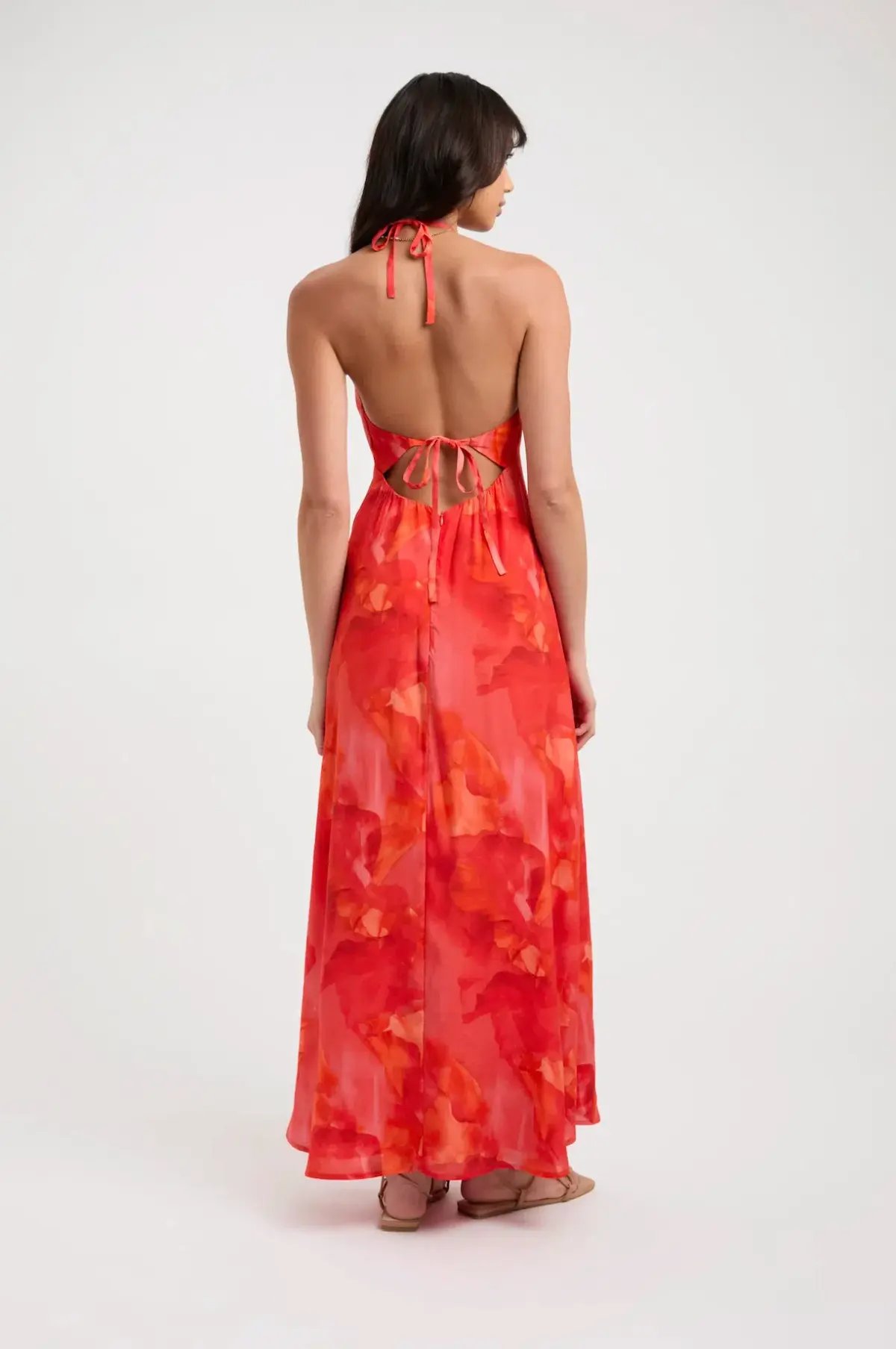 Kookai Zya Halter Dress Coral Red Size XS / AU 6 photo 3
