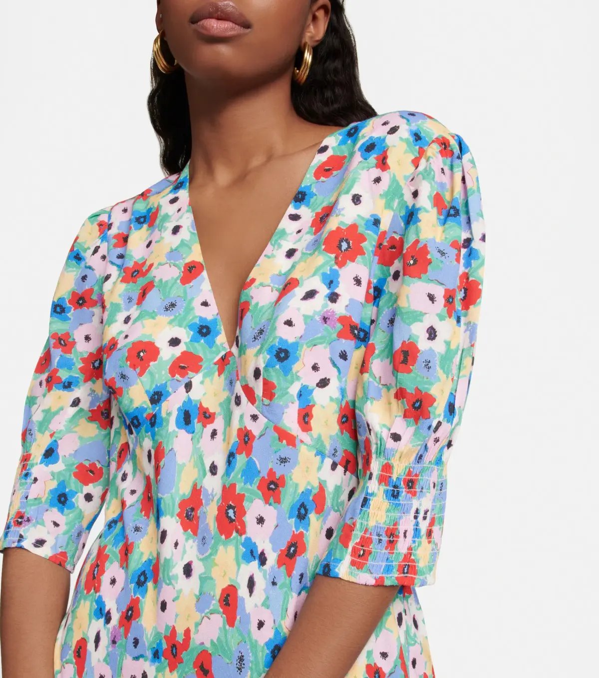 Rixo Zadie Floral Maxi Dress Size 12 photo 2