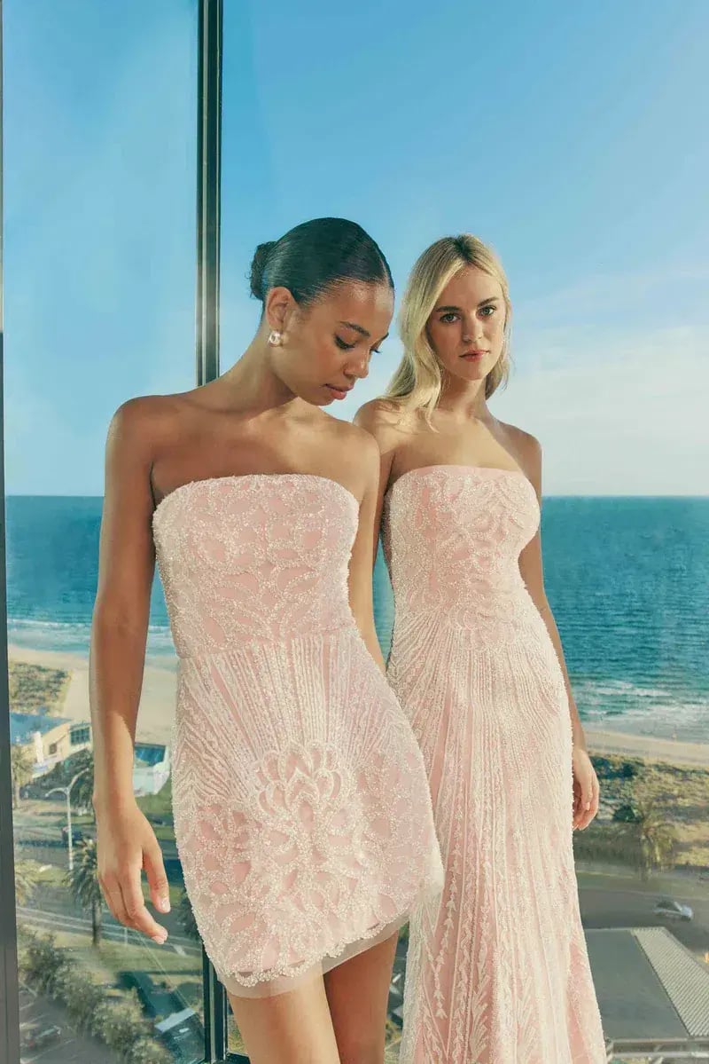 Elliatt Kiki Strapless Mini Dress in Pink Size XL photo 2