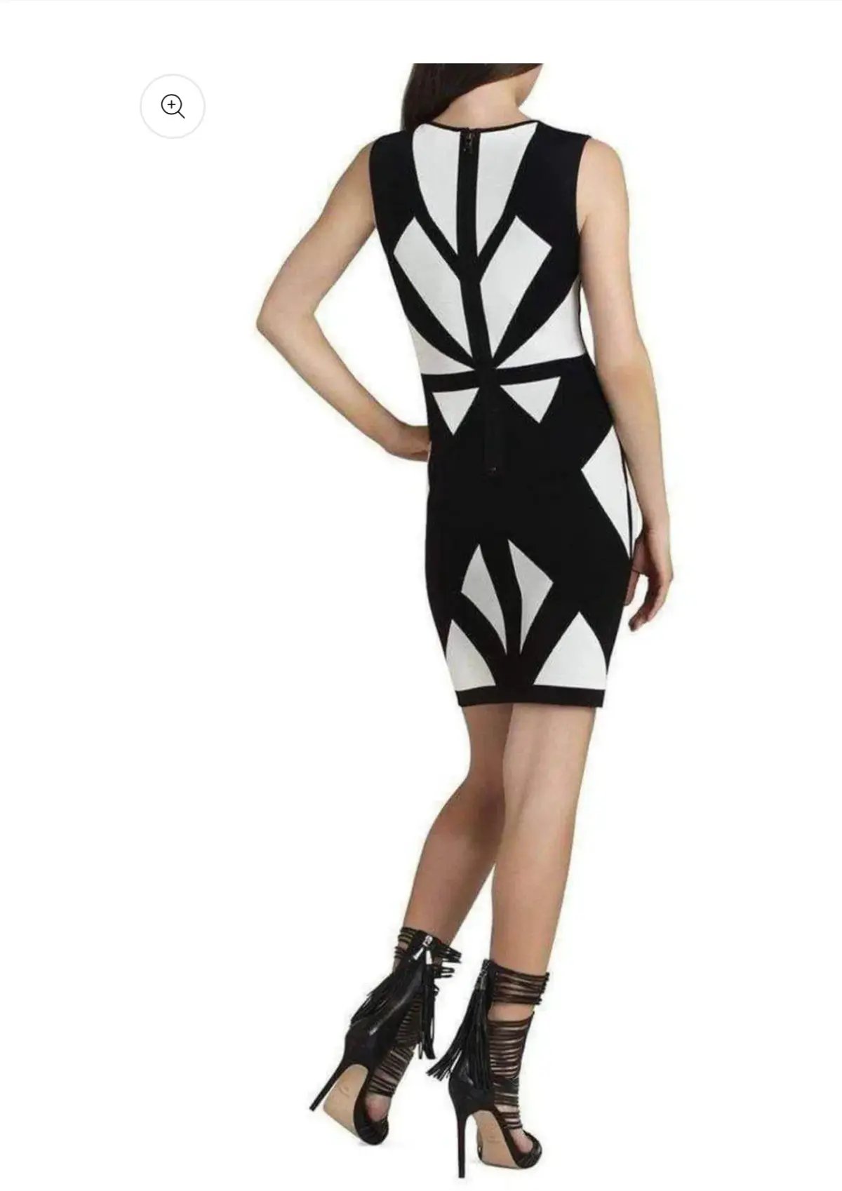 BCBGMaxAzria Bodycon Dress Multi Size 12 photo 3
