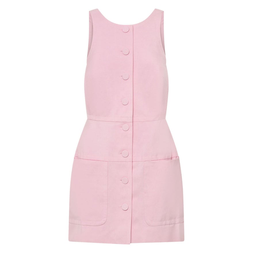 Oroton Detailed Shift Mini Dress - Pink photo 3