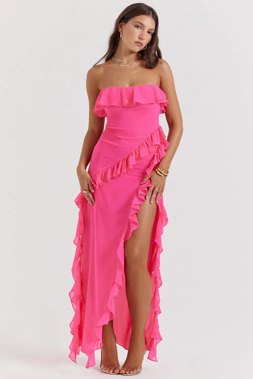 House of CB Sarina Dress Pink Size M/AU 10 photo 3