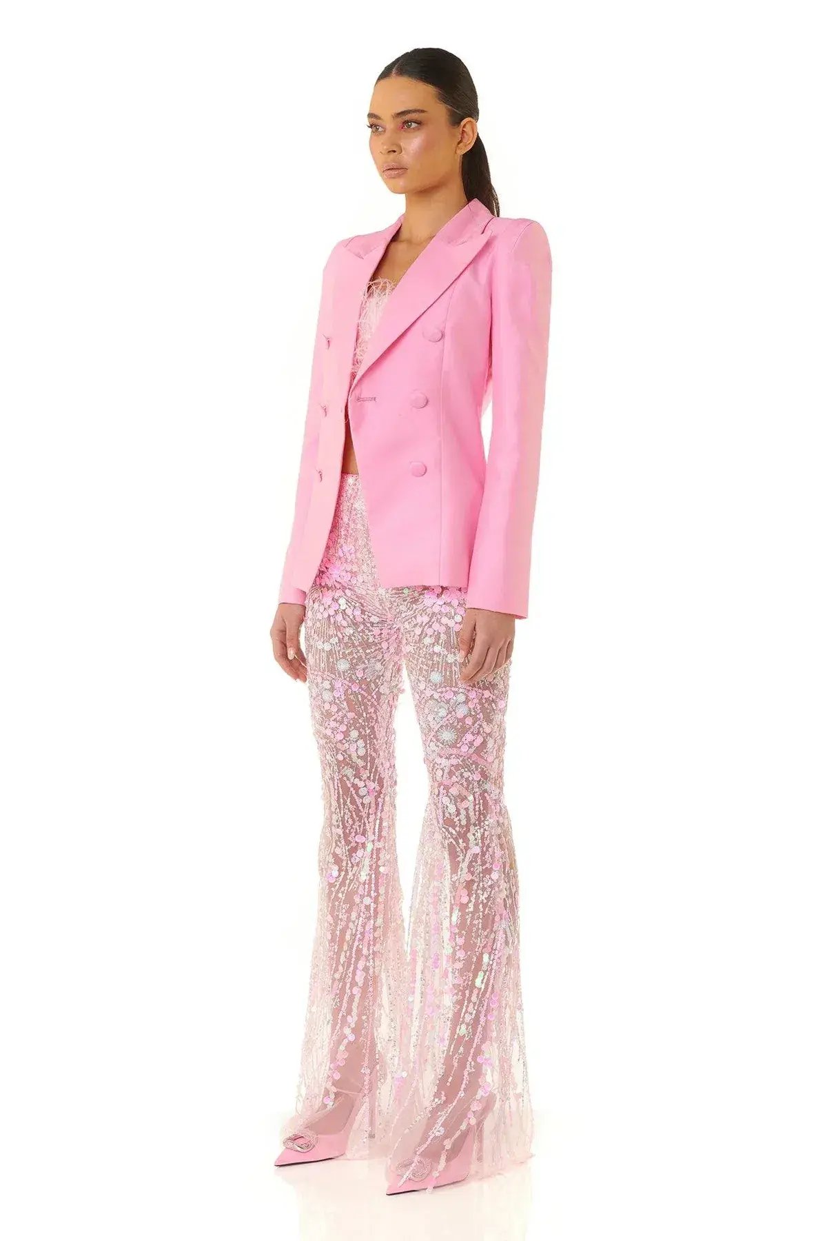 Eliya the Label Simone Blazer Pink Size L / AU 12 photo 4