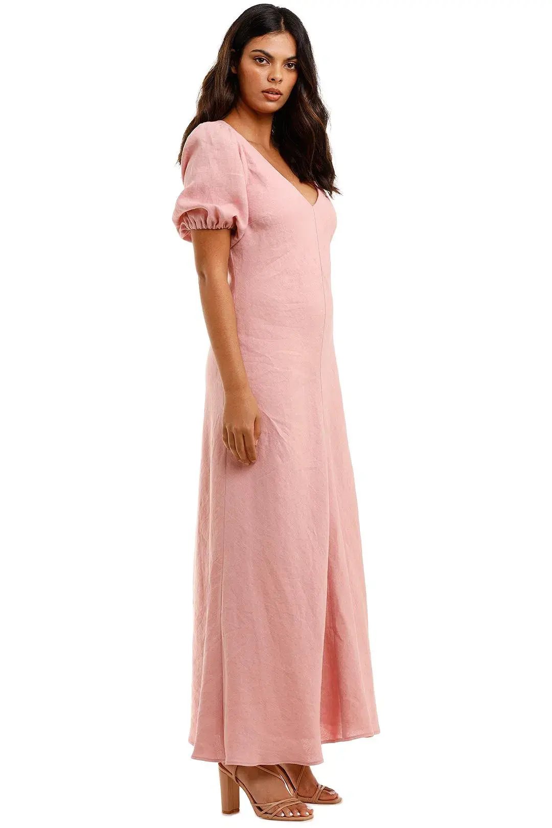 Jillian Boustred Linen Dress Pink Size 16 photo 2