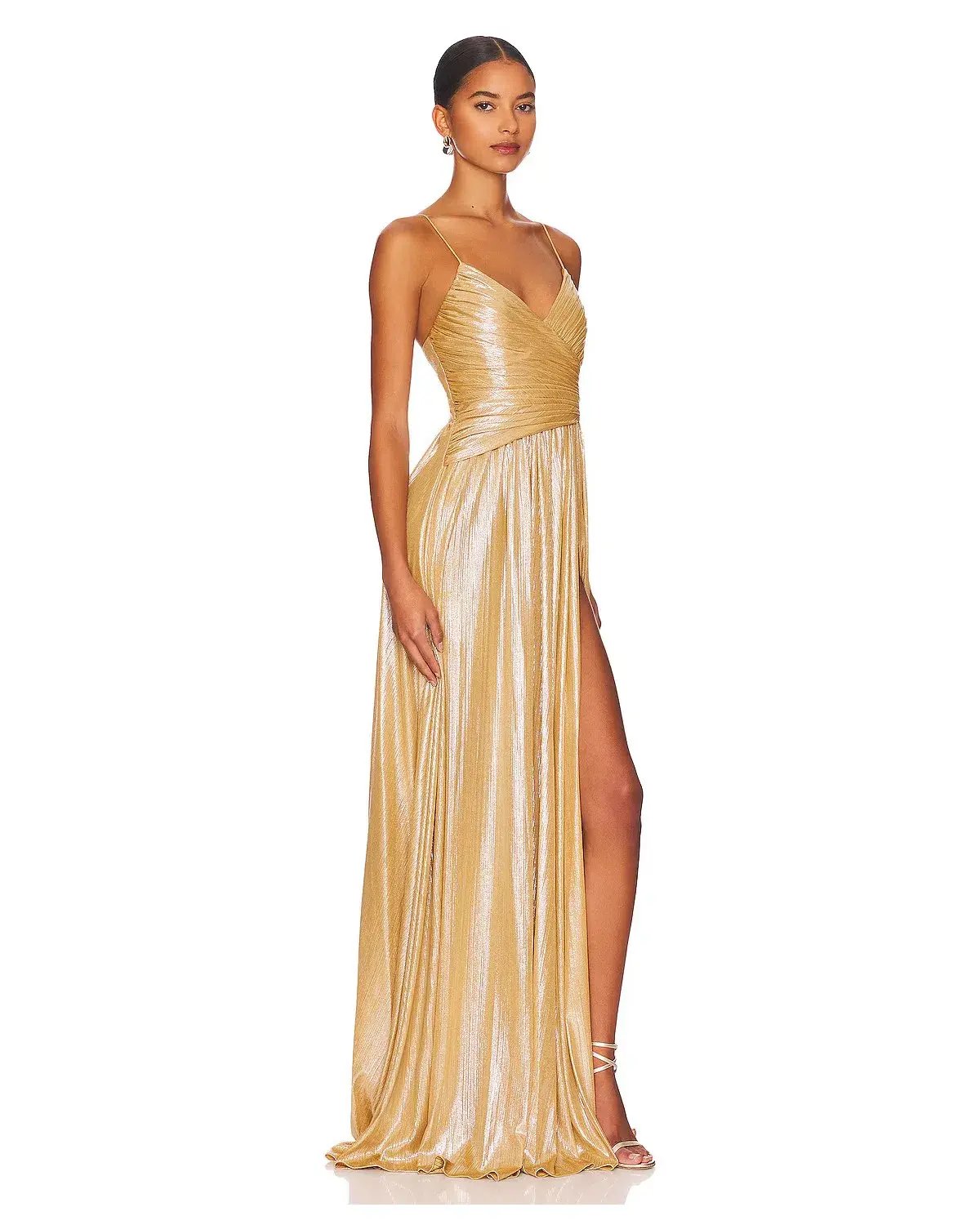 Retrofete Doss Dress Gold Size AU 6 photo 2