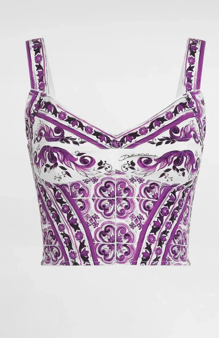 DOLCE & GABBANA Majolica print bustier and skirt (AU 6) photo 2