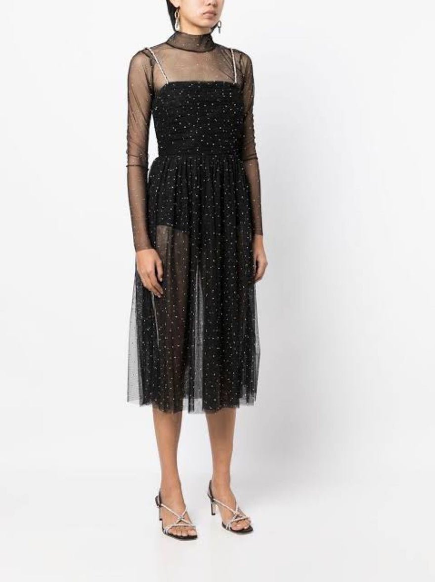 Rebecca Vallance Alyssa Sheer Midi Dress photo 2